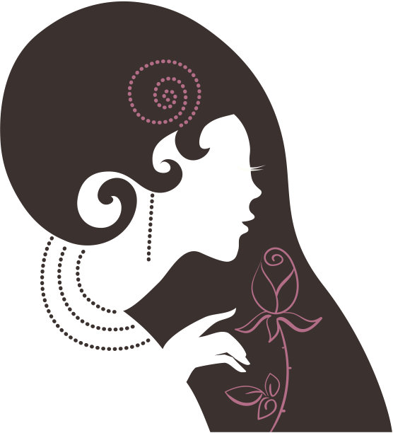 漂亮的女人轮廓图片下载