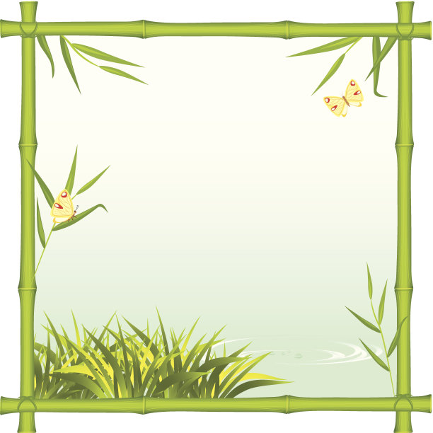 竹制的框架与江水的种类图片下载