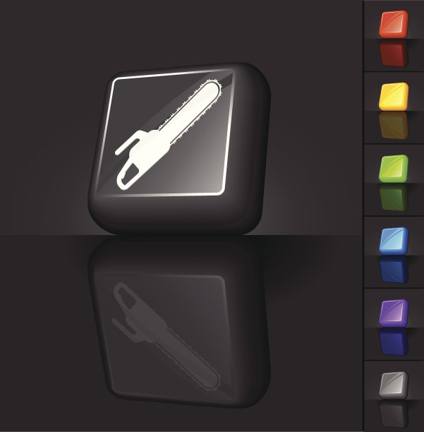 链锯3D按键设计图片下载