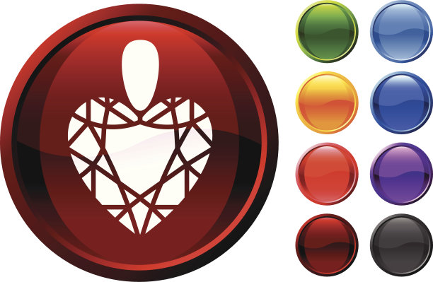 心垂饰品互联网版税免费矢量艺术图片下载