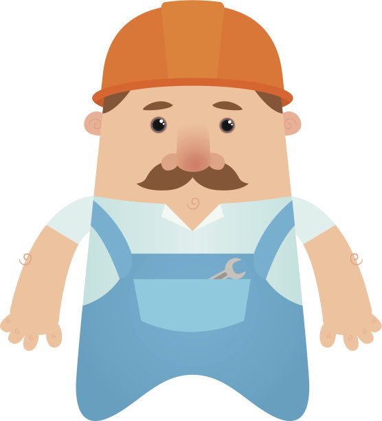 卡通杂工图片下载