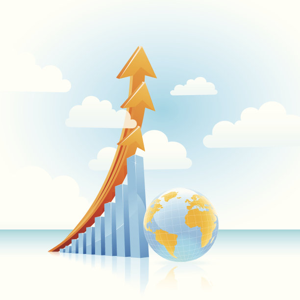矢量全球增长概念图片下载