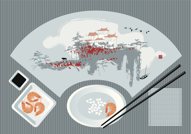 米饭和虾图片下载