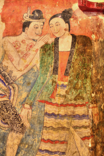 壁画《低语》图片下载