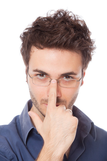 年轻人肖像，脸部特写图片下载