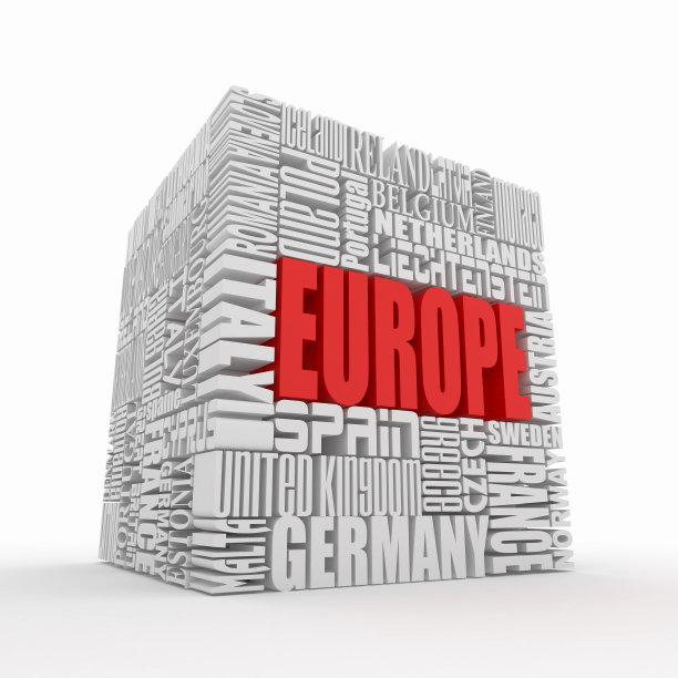 欧洲。欧洲国家名称框图片下载