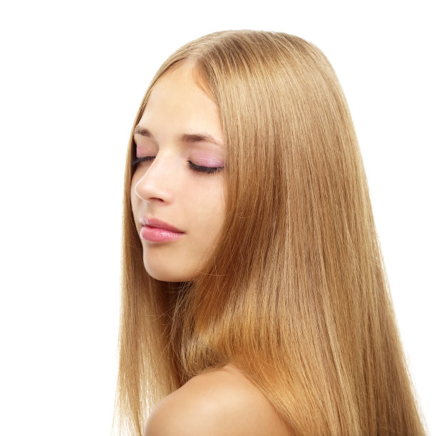 白色长发的女孩图片下载