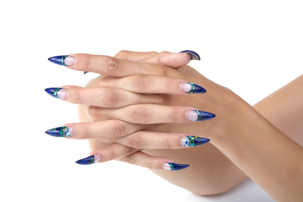 女性手与指甲隔离图片下载