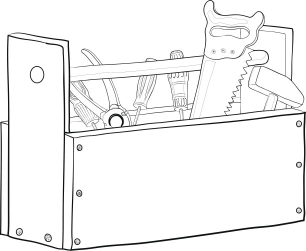 工具盒,轮廓图片下载