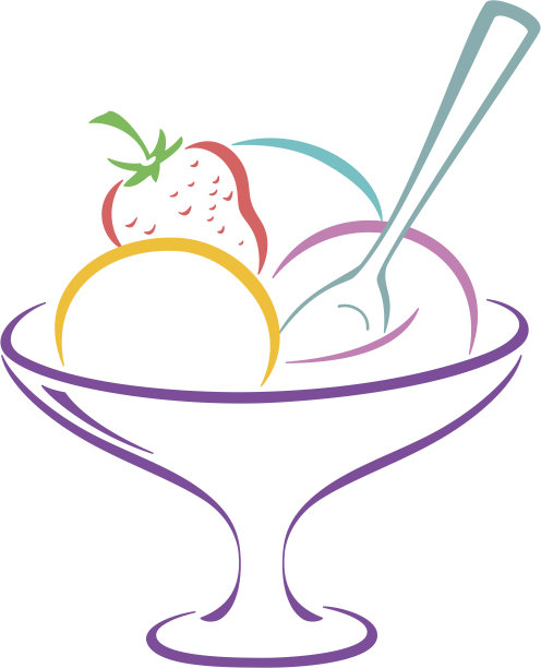 花瓶里的冰淇淋图片下载