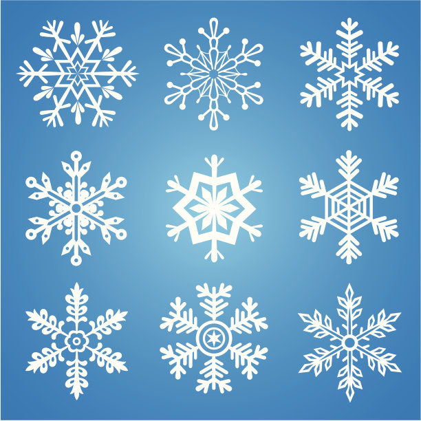 雪花。素材图片