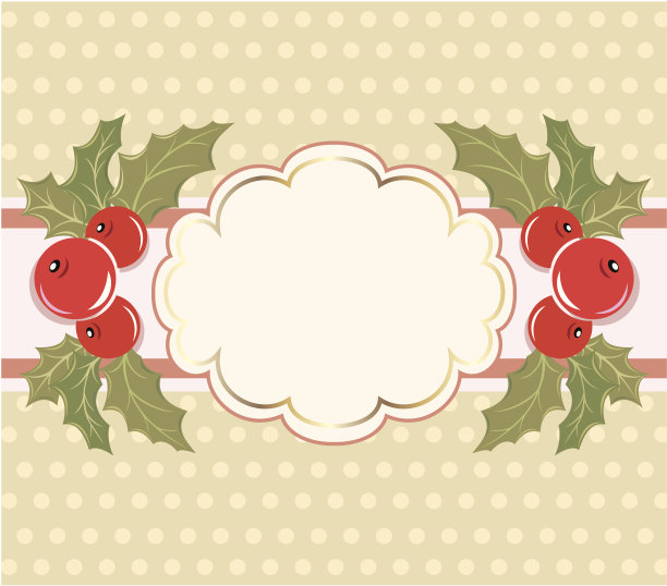 圣诞背景与相框。图片下载