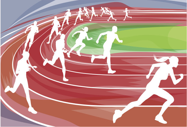 跑道赛跑图片下载