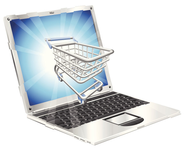 网上购物笔记本概念图片下载