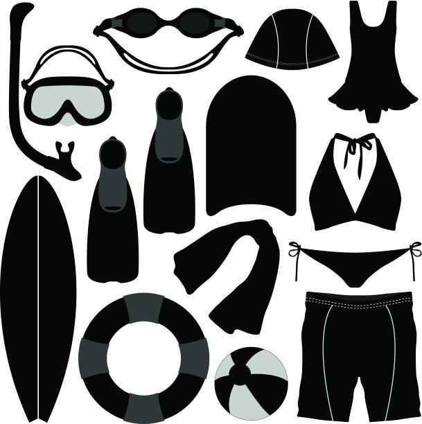 游泳，潜水，浮潜，水生设备工具图片下载