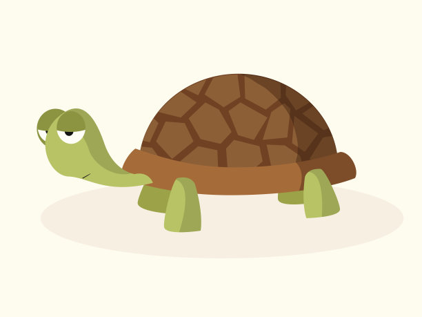 一只昏昏欲睡的乌龟的漫画图片下载