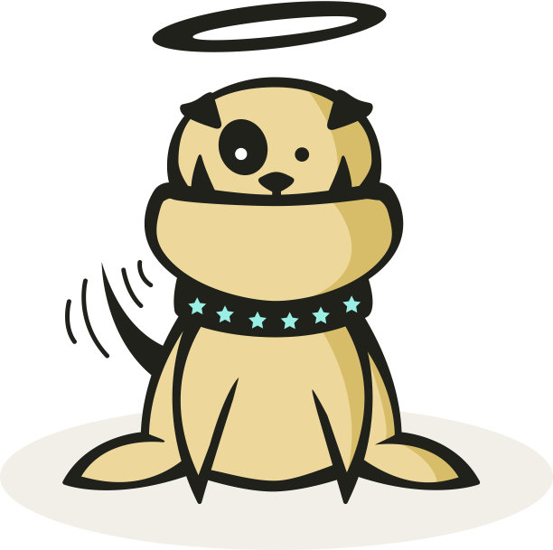 有颜色的好小狗图片下载