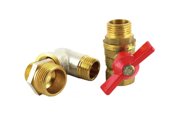 青铜水龙头和管件图片下载