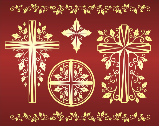 圣诞节的十字架图片下载