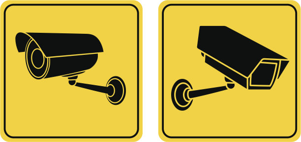 监控摄像头的迹象图片下载