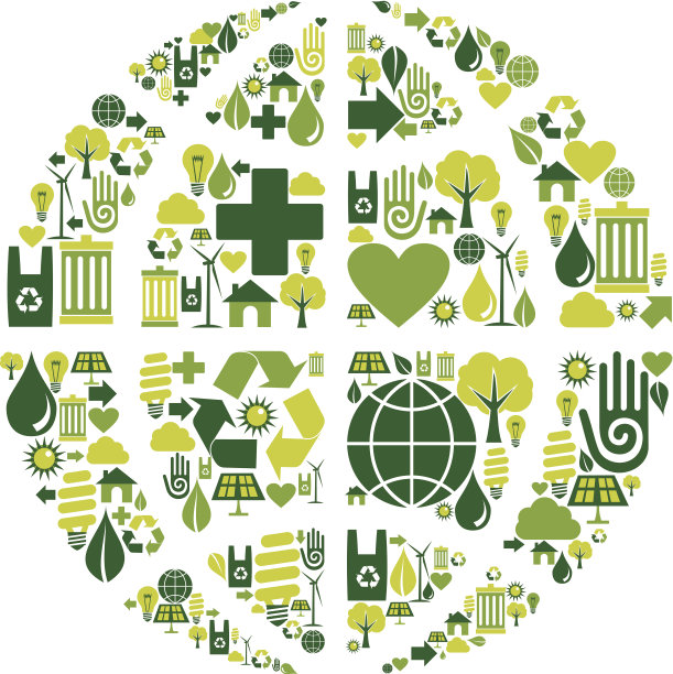 地球标志与环境标志素材图片