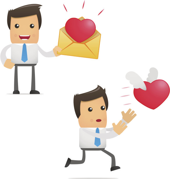 一套有趣的卡通经理图片下载