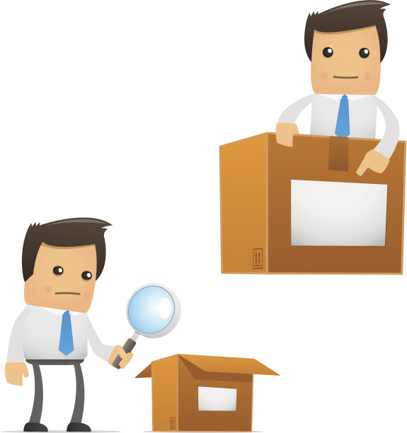 一套有趣的卡通经理图片下载