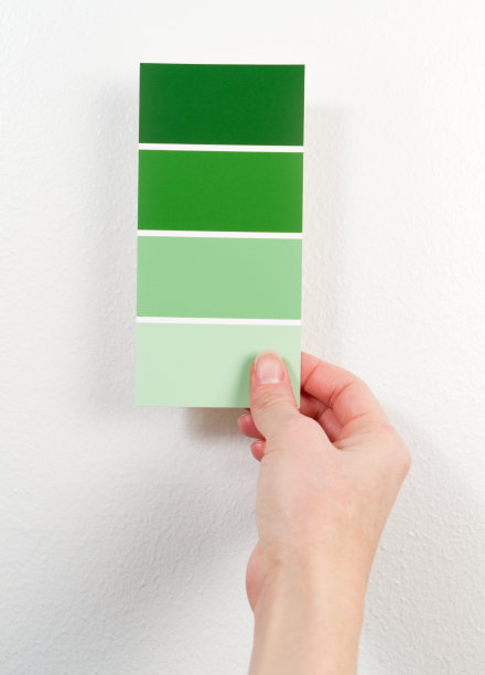 绿色油漆色板图片下载