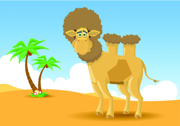 骆驼在沙漠图片下载