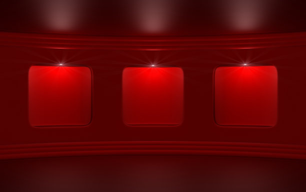 空的红色画廊图片下载