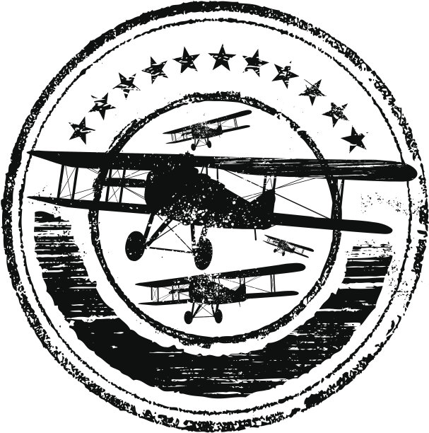 航空垃圾橡皮图章图片下载