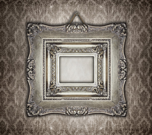 装饰银框架图片下载