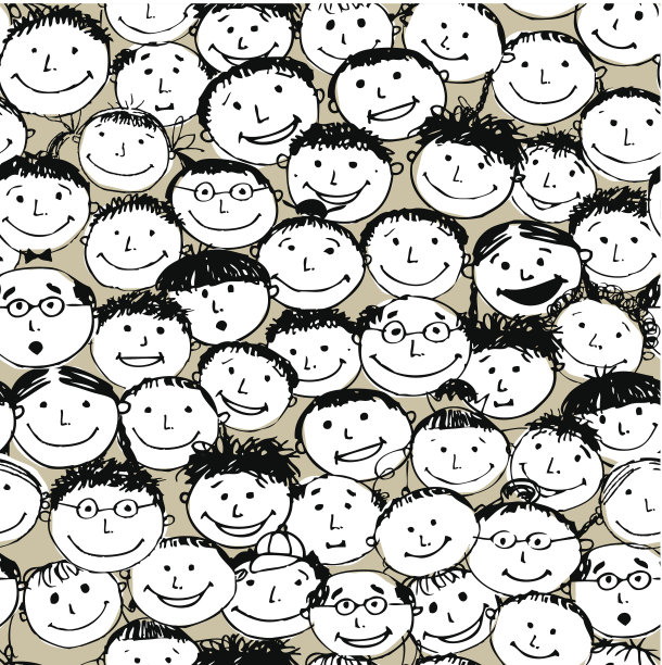 一群有趣的人，为你的设计无缝的背景图片下载