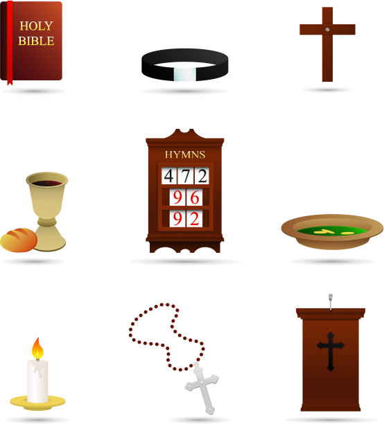 选择基督教的宗教图标图片下载