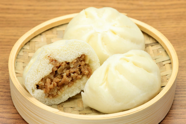 蒸肉包素材图片