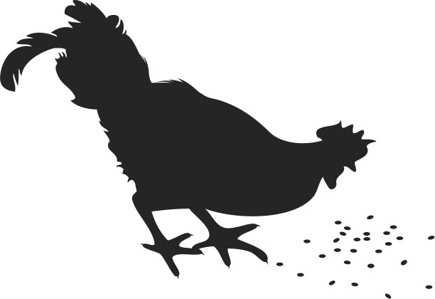 公鸡轮廓图片下载