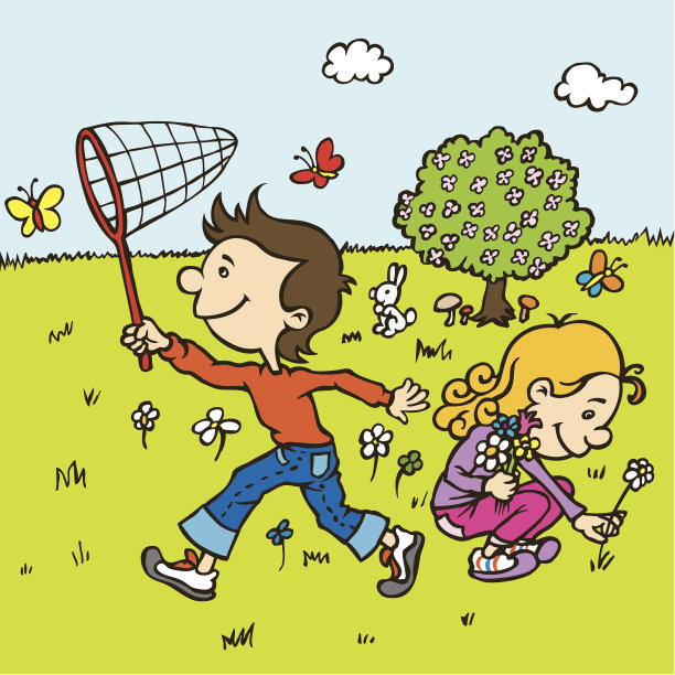 孩子们在春天图片下载