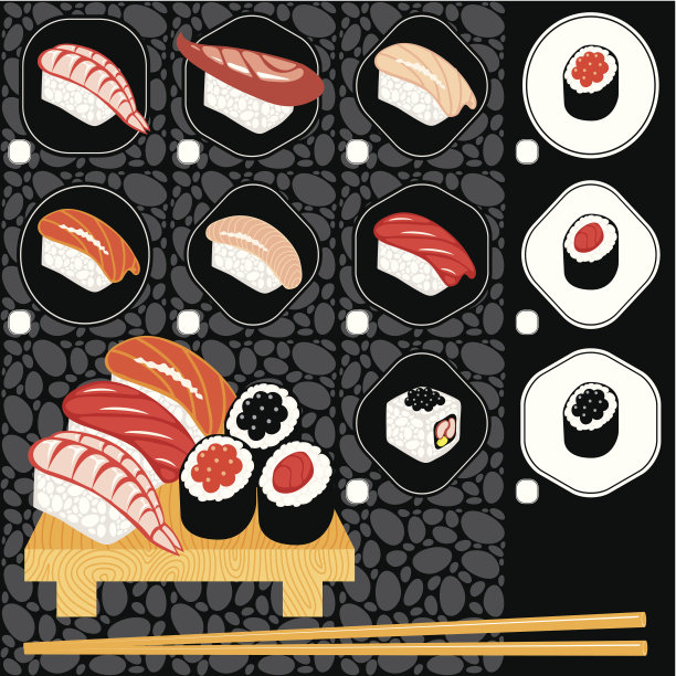 菜单的寿司图片下载