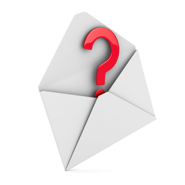用带问号的信封代替信件图片下载