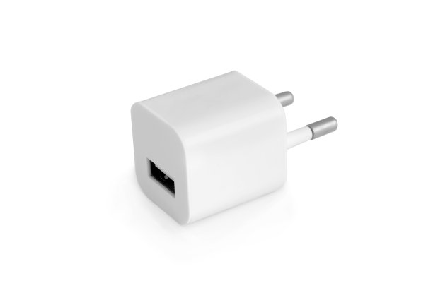 充电器插头隔离在白色背景上图片下载