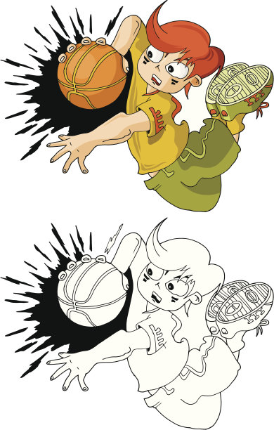 带着篮球的男孩图片下载