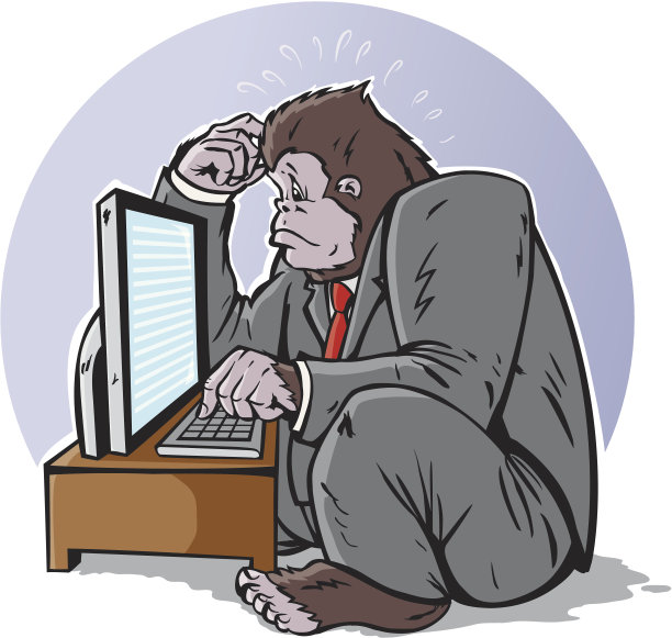 困惑的大猩猩图片下载