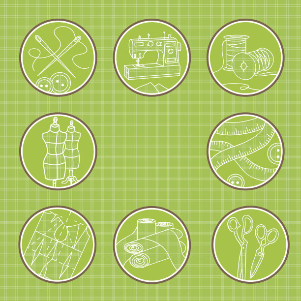 缝纫主题图标图片下载