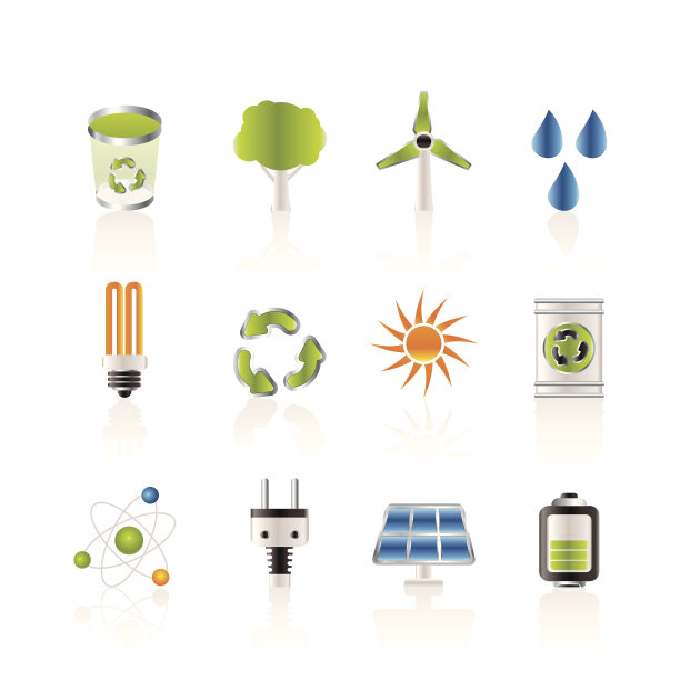 生态、能源和自然的图标图片下载