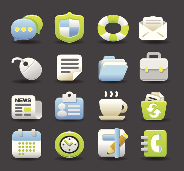 商业、办公图标集图片下载