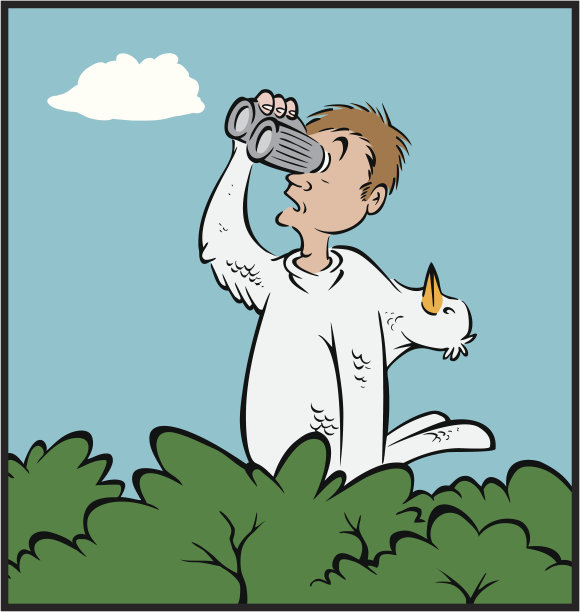 鸟类观察家服装图片下载