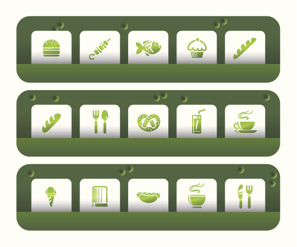 美食和餐厅图标|射击画廊系列图片下载