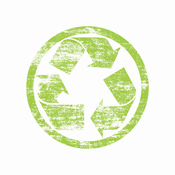 绿色回收邮票图片下载