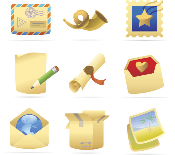 邮政服务图标图片下载