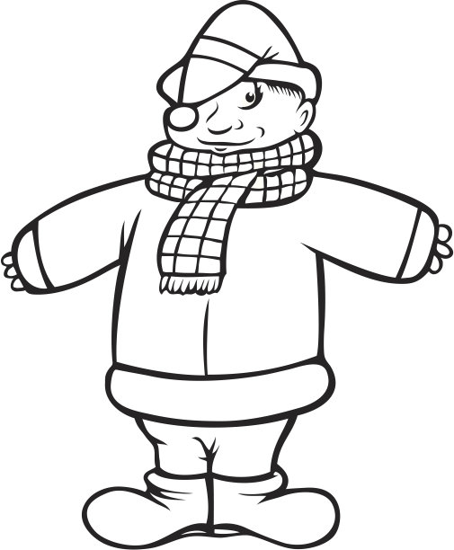 冬天的男孩图片下载